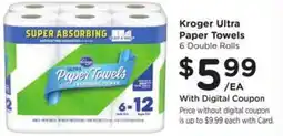 Kroger Kroger ultra paper towels offer