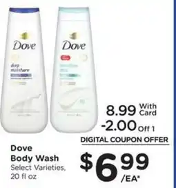 Kroger Dove body wash offer