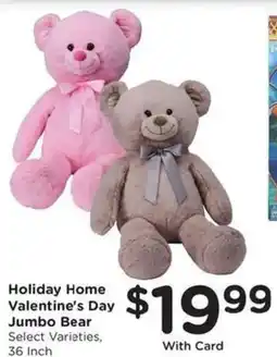 Kroger Holiday Home Valentine's Day Jumbo Bear offer