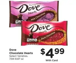Kroger Dove Chocolate Hearts offer