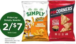 Kroger Frito lay simply snacks offer