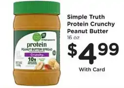 Kroger Simple truth protein crunchy peanut butter offer