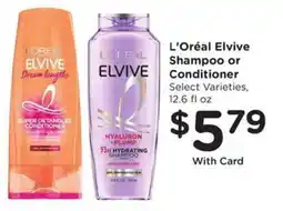 Kroger L'Oréal Elvive Shampoo or Conditioner offer