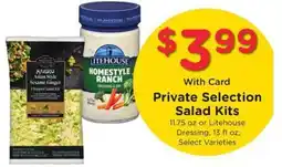 Kroger Private Selection Salad Kits offer