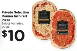 Kroger Private selection roman inspired pizza offer