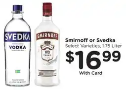 Kroger Smirnoff or Svedka offer