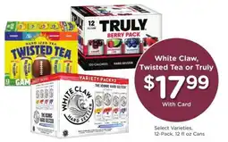 Kroger White ClawTwisted Tea or Truly offer