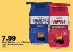 Meijer Meijer Original or Instant Light Charcoal Briquets offer
