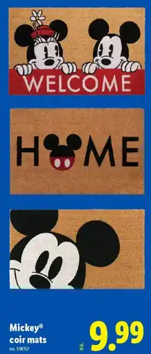 Lidl Mickey coir mats offer