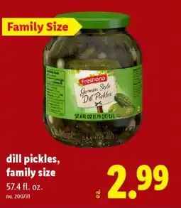 Lidl Dill pickles, family size offer