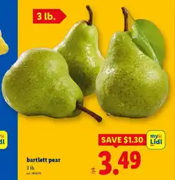 Lidl Bartlett pear offer