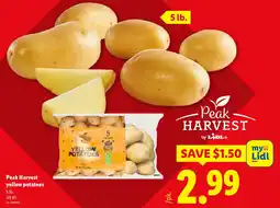 Lidl Peak Harvest yellow potatoes offer
