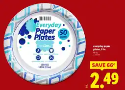 Lidl Everyday paper plates offer