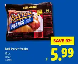 Lidl Ball park franks offer