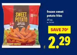 Lidl Frozen sweet potato fries offer