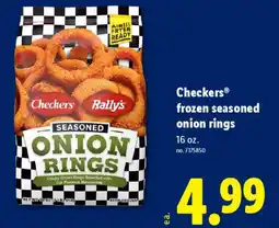 Lidl Checkers frozen seasoned onion rings offer