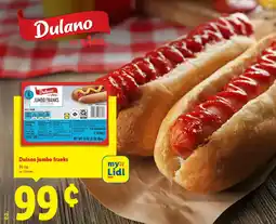 Lidl Dulano jumbo franks offer