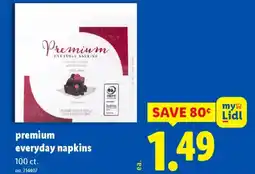 Lidl Premium everyday napkins offer