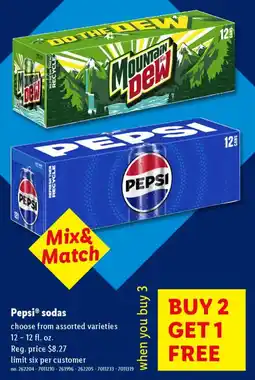 Lidl Pepsi sodas offer