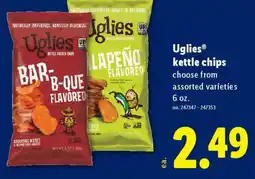 Lidl Uglies kettle chips offer