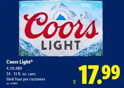 Lidl Coors light offer