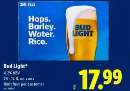 Lidl Bud light offer