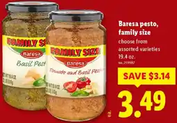 Lidl Baresa pesto family size offer