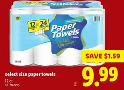 Lidl Select size paper towels offer