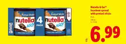 Lidl Nutella & go! hazelnut spread with pretzel sticks offer
