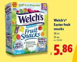 Lidl Welch's easter fruit snacks offer