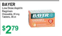 Health Mart BAYER Low Dose Aspirin Regimen Chewable offer