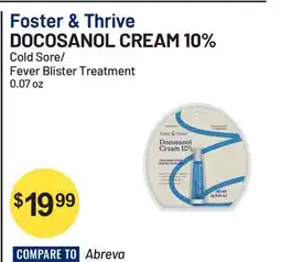 Health Mart Foster & Thrive DOCOSANOL CREAM 10% offer