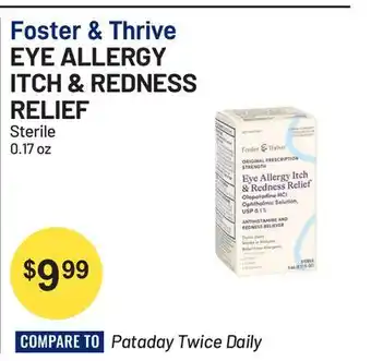 Health Mart Foster & Thrive EYE ALLERGY ITCH & REDNESS RELIEF offer
