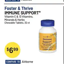Health Mart Foster & Thrive IMMUNE SUPPORT* Vitamin C & 13 Vitamins, Minerals & Herbs Chewable Tablets offer