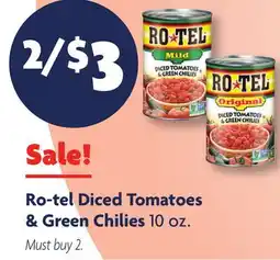 Family Dollar Ro-tel Diced Tomatoes & Green Chilies offer