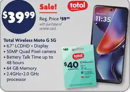 Family Dollar Total Wireless Moto G offer