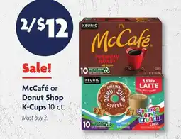 Family Dollar McCafé or Donut Shop K-Cups offer