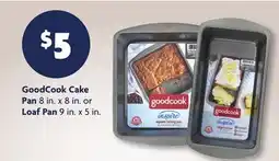 Family Dollar GoodCook Cake Pan 8 in. x 8 in. or Loaf Pan 9 in. x 5 in offer