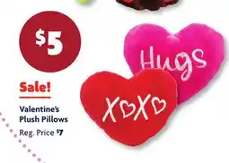 Family Dollar Valentine's Plush Pillows offer
