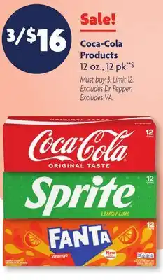 Family Dollar Coca-Cola Products offer