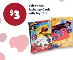 Family Dollar Valentine's Exchange Cards with Toy offer