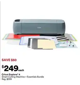 Michaels Cricut Explore 4 Smart Cutting Machine + Essentials Bundle offer