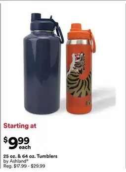 Michaels 25 oz. & 64 oz. Tumblers by Ashland offer