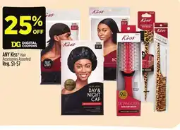 Dollar General ANY Kiss Hair Accessories offer