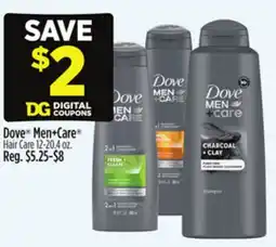 Dollar General Dove Men+Care Hair Care offer