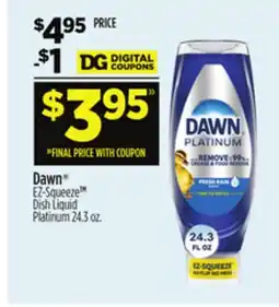 Dollar General Dawn EZ-Squeeze Dish Liquid Platinum offer