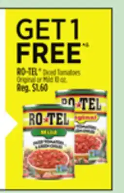 Dollar General RO-TEL Diced Tomatoes offer