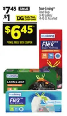 Dollar General True Living TM Trash Bags offer