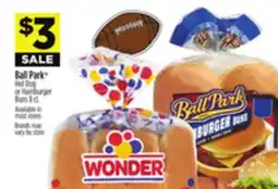 Dollar General Ball Park Hot Dog or Hamburger Buns offer