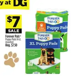 Dollar General Forever Pals Puppy Pads offer